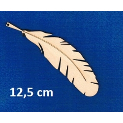 Piórko, pióro szerokie  12,5x3,4cm /  SKLEJKA #3mm